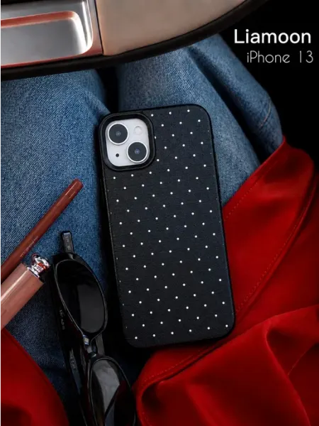 Чехол на iPhone 13 с принтом в горошек Liamoon
