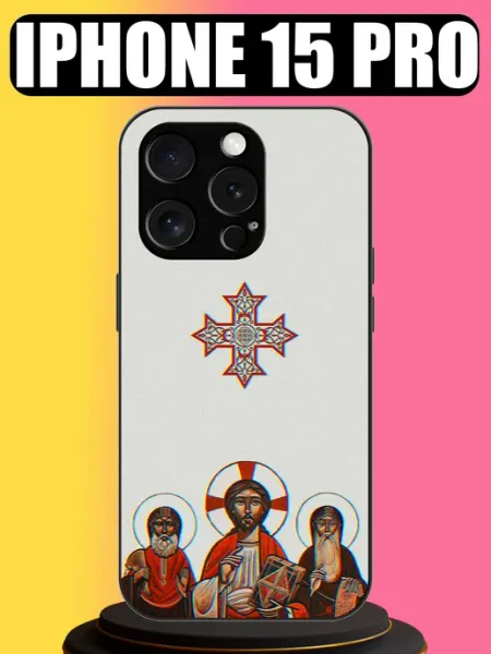 Чехол на iPhone 15 Pro с принтом православный tattycase