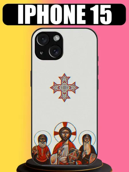 Чехол на iPhone 15 с принтом православный tattycase