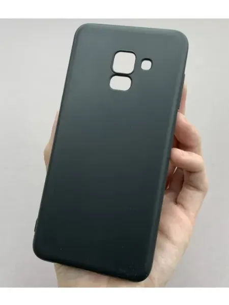 Чехол на Samsung Galaxy A8 Plus 2018 черный а8+, a8+ LitePro