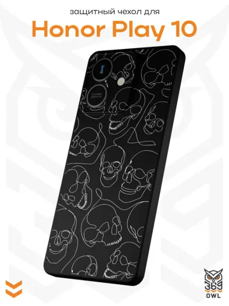 Чехол на Honor Play 10 с принтом Черепа OWL369