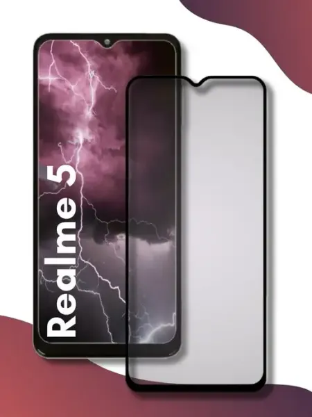 Защитное стекло Realme 5 World of Glass