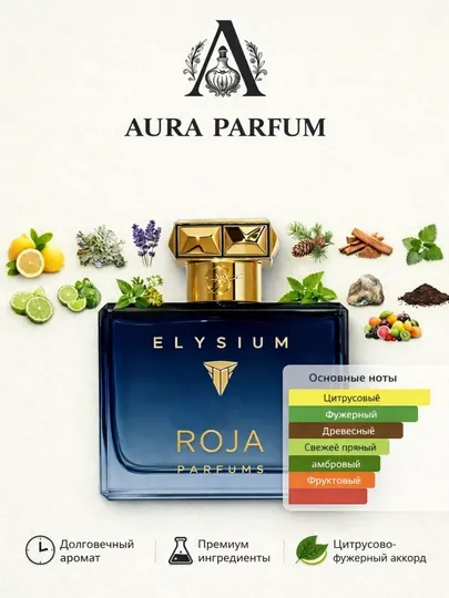 Мужские духи Roja Elysium Dove Pour Homme, мужская парфюмерия, подходит для всех сезонов