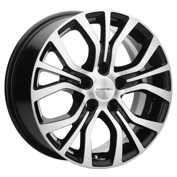 Диск автомобильный Khomen Wheels 1608 ZV 16_Kia Optima 7x16 5x114,3 ET41 67,1 Black-FP