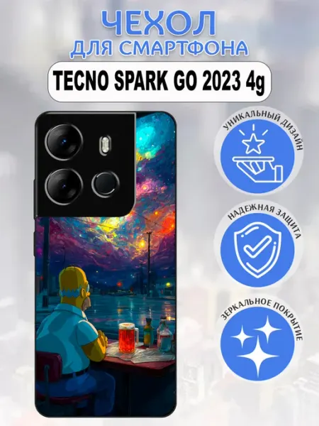 Чехол на Tecno Spark GO 2023 симпсоны styleArmor