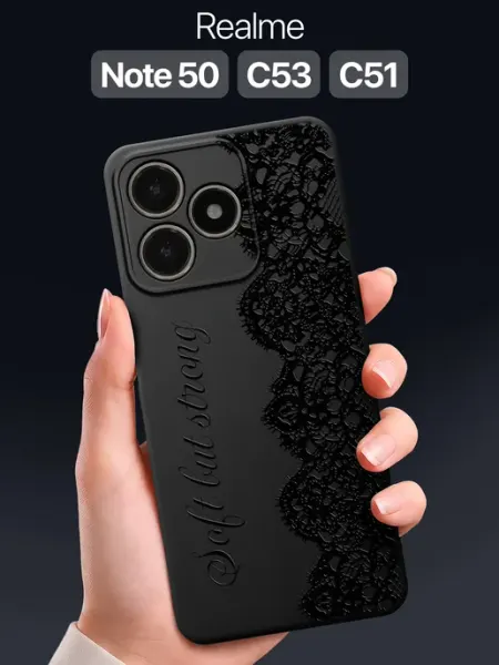 Чехол на Realme Note 50, C51 и C53 с кружевом SCDesign