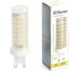 Светодиодная лампа FERON LB-437 G9 15W 4000K 38213