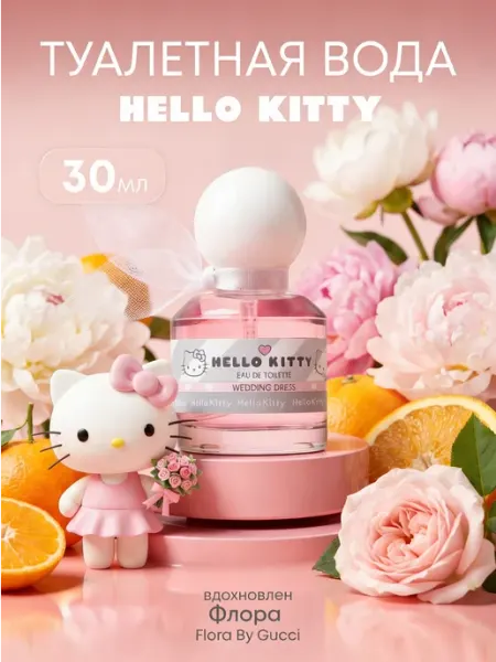 Hello Kitty Туалетная вода "WEDDING DRESS" 30 мл духи для девочки