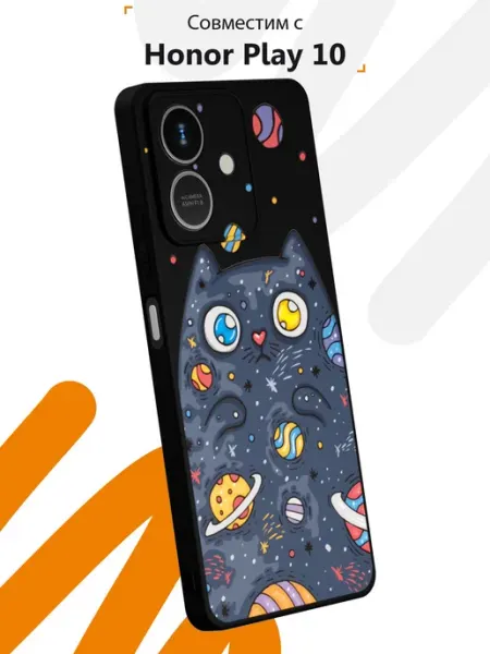 Чехол на Honor Play 10 с принтом Кот Мобилиус