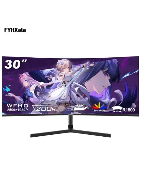 Дюймовый 30 монитор 2560×1080 200 Гц AMD VESA 100*100 мм FYHXele