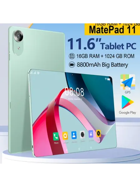 Планшет ipad игровой с клавиатурой и стилусом 16 ГБ+1024 ГБ