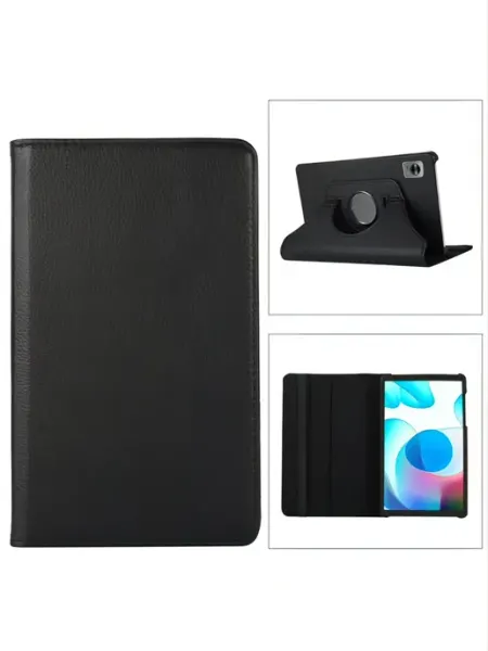 Чехол для Realme Pad Mini (Rmp2105) черный кожаный MyPads