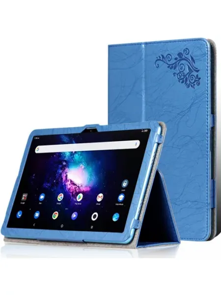 Чехол для Teclast T40 Pro с держателем для руки синий MyPads