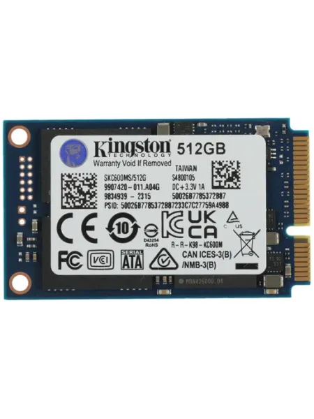 Накопитель SSD mSATA 512GB SKC600MS 512G KC600 mSATA Kingston