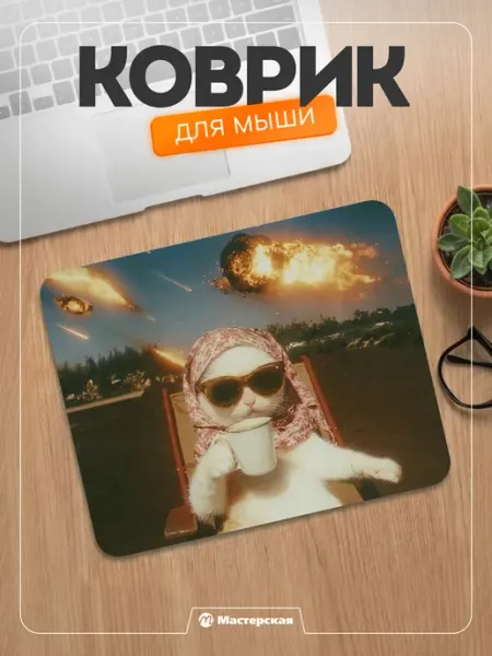 Коврик для мыши с котиком