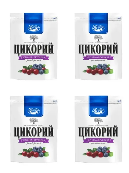 Цикорий черника и брусника 100 г 4 уп Бабушкин хуторок