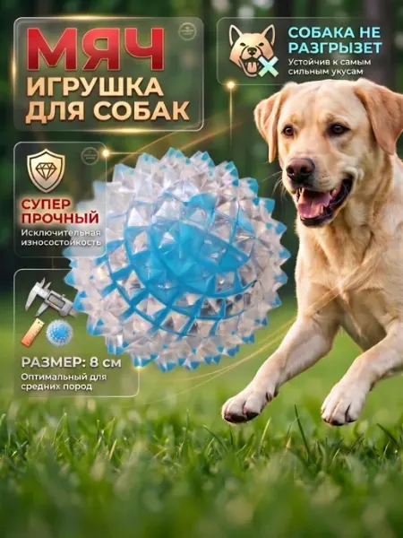 Игрушка мяч для собак 8см PROБЕРИ