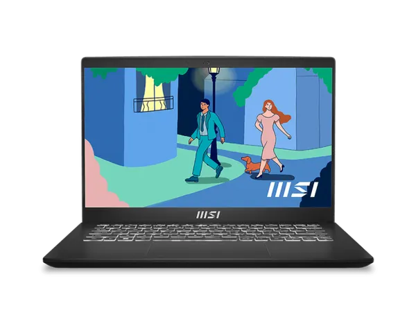 Ноутбук MSI Modern 14 C7M, 14", 1920x1080, AMD Ryzen 7 7730U, 2ГГц, RAM 16ГБ, SSD 512ГБ, Win 11, черный, 9s7-14jk12-048