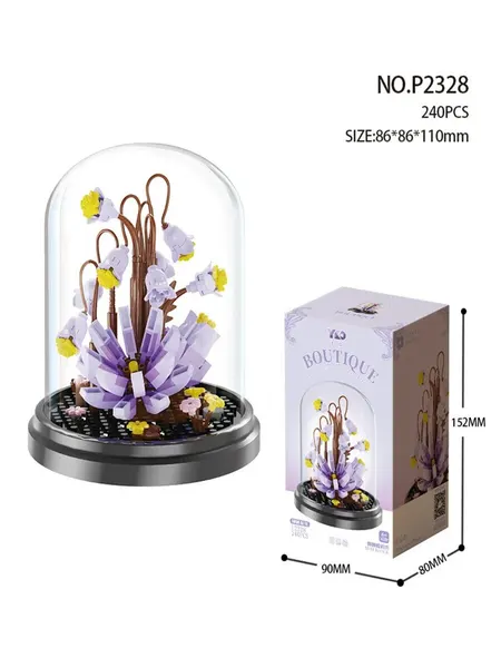 Flowers конструктор Цветы в колбе вечный букет