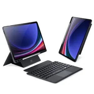 Чехол с русской клавиатурой Dux Ducis DK Series для Samsung Tab S10 Lite / S10 FE / S9 FE / S9 черная