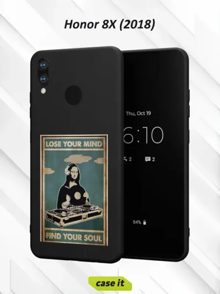Чехол на Honor 8X 2018с принтом Мона Лиза Case it
