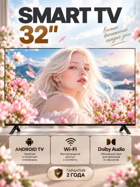 Телевизор 32 смарт Mi TV A 32 2026 Black L32MB-ARU Xiaomi