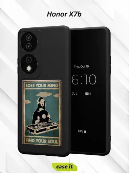 Чехол на Honor X7bс принтом Мона Лиза Case it