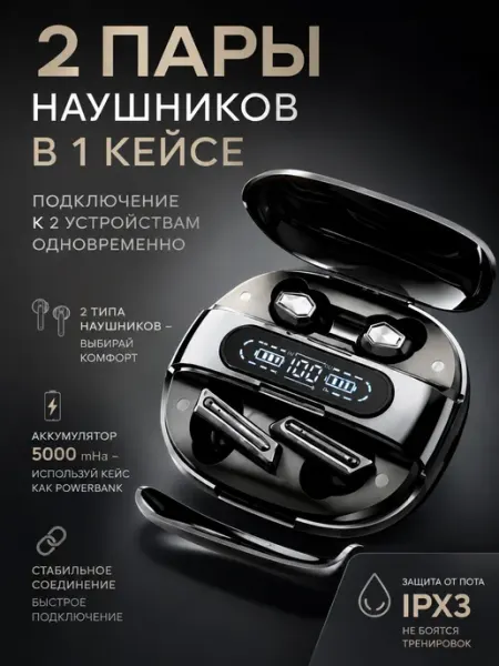 Наушники беспроводные c микрофоном для телефона [a] headphones