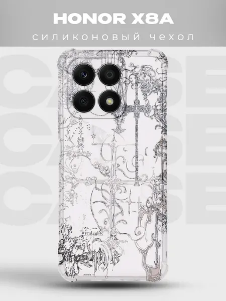 Прозрачный чехол на Honor X8а Y2K pinterest PRINTberries