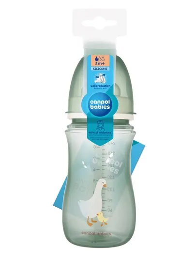 Антиколиковая бутылочка с широким горлышком - 240 мл PP Easy Start GOOSE