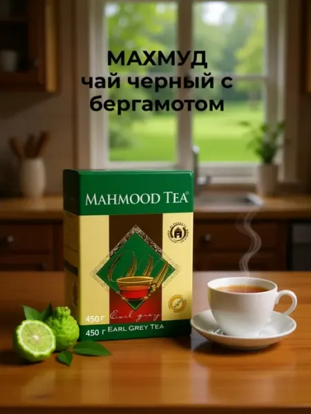 Чай черный Махмуд Mahmood tea с бергамотом, 450 гр