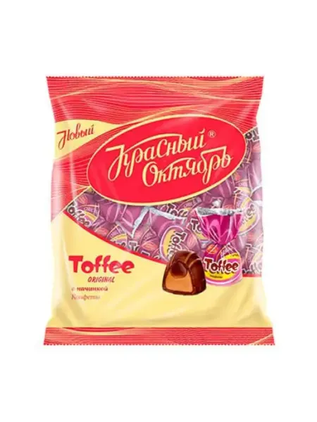 Конфеты Toffee Original с начинкой, 250 гр Красный Октябрь