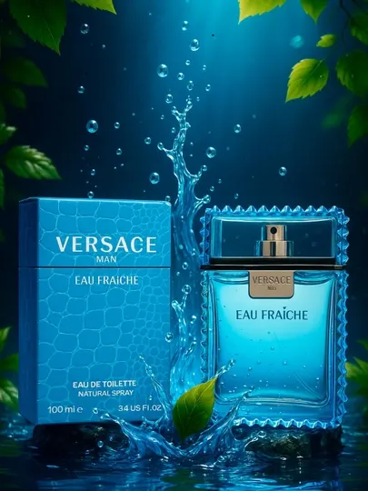 Туалетная вода VERSACE man, eau FRAICHE, роскошный и элегантный мужской аромат, 100 мл