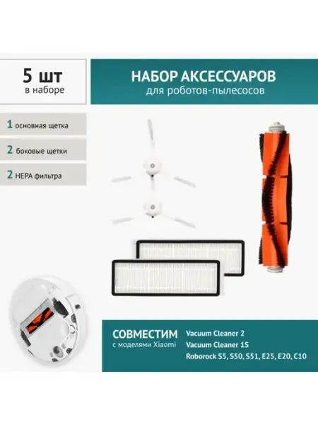 Комплект для робот-пылесоса Xiaomi Vacuum Cleaner 1S,2 DOCTOR FILTERS