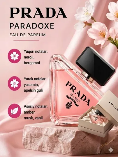 Женские духи Prada Paradoxe Eau de Parfum стойкая парфюмерная вода 90мл