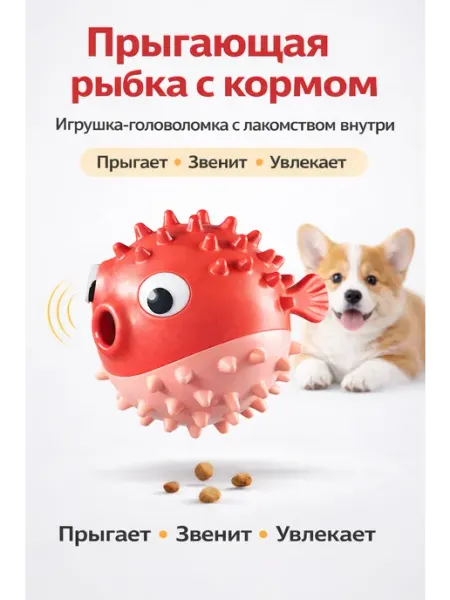 Игрушка кормушка для собак развивающая MOMMO