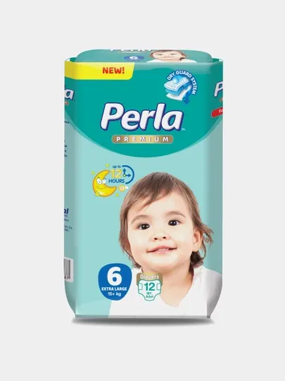 Подгузники-трусики Perla Premium Eco Extra Large 12 шт, для детей, комфортные