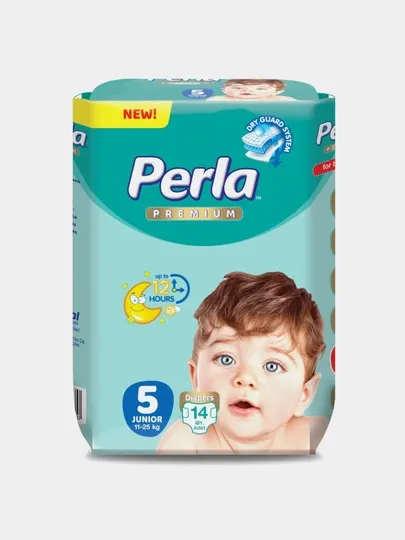 Подгузники Perla Premium Eco Junior №5 14 шт, для детей 11-25 кг