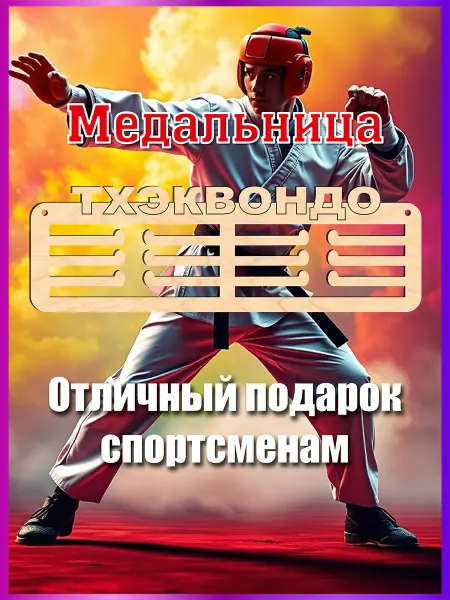 Eco-product Спортивная медальница Тхэквондо