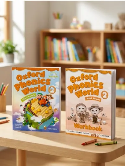 КНИГА: Oxford Phonics World 2: Short Vowels (Book + Workbook)