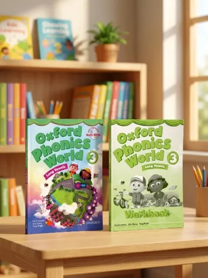 КНИГА: Oxford Phonics World 3: Long Vowels Book + Workbook
