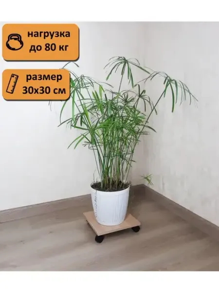 Подставка для цветов(растений) на колесиках Фидом