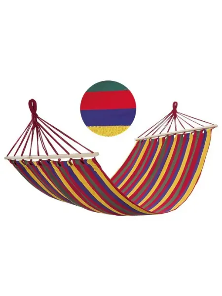 Полотняный гамак Ecos Ham-08 с деревянной планкой, р-р