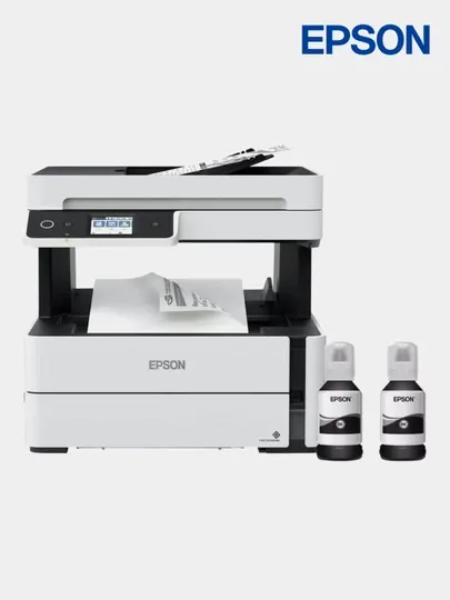 Принтер Epson ecotank m3170, струйный чёрный-белый wifi принтер, сканер