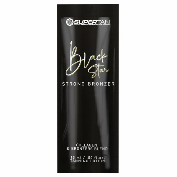 Крем для загара Super Tan Black STAR snrong bronzer мульти бронзатор с коллагеном (15 мл) 1 шт