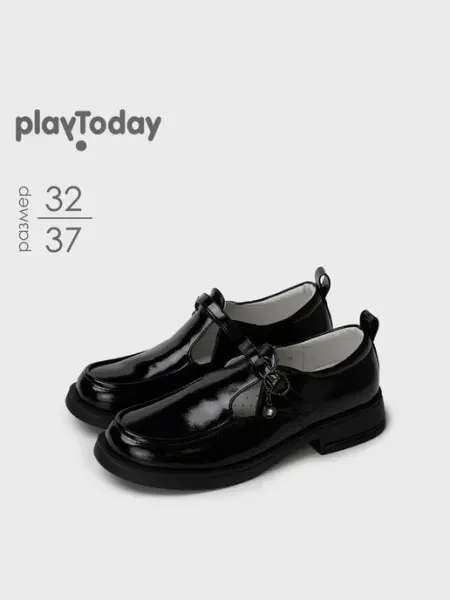 Туфли школьные подростковые с ремешком на сменку PlayToday