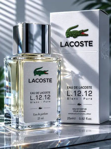 Lacoste духи мужские L.12.12 Blanc 25 мл