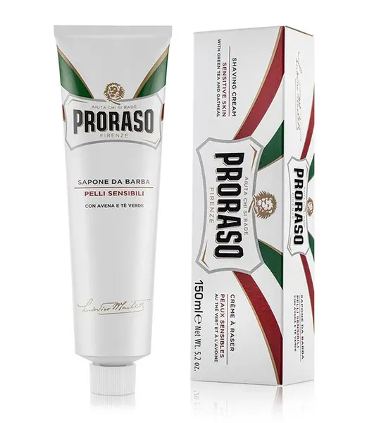 Крем для бритья Proraso GREEN TEA & OATMEAL (Зеленый Чай и Овес), 150 мл