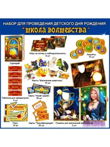 Набор для проведения праздника День рождения игровой ФДА.card