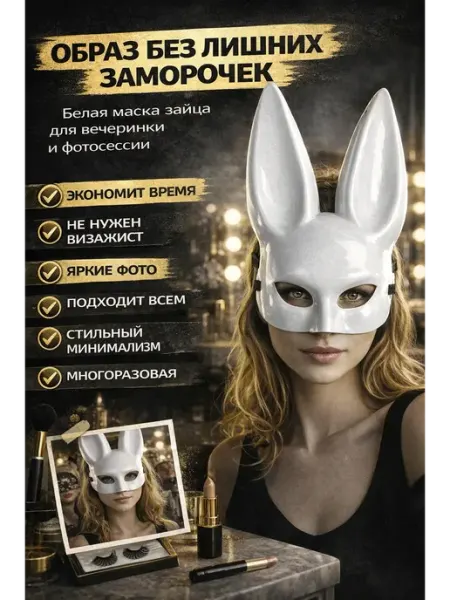 Маска зайца карнавальная Tommy&Naya